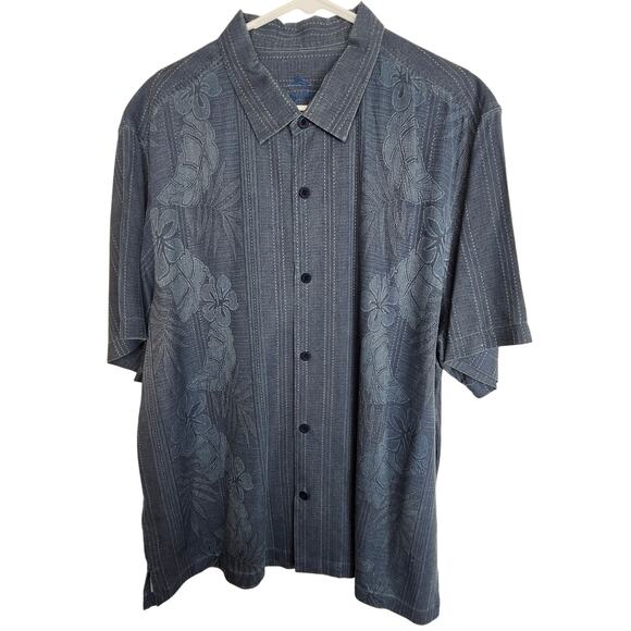 Tommy Bahama Other - Tommy Bahama Men Silk Hawaiian Shirt XXL Floral Resortwear Travel Vacation Beach